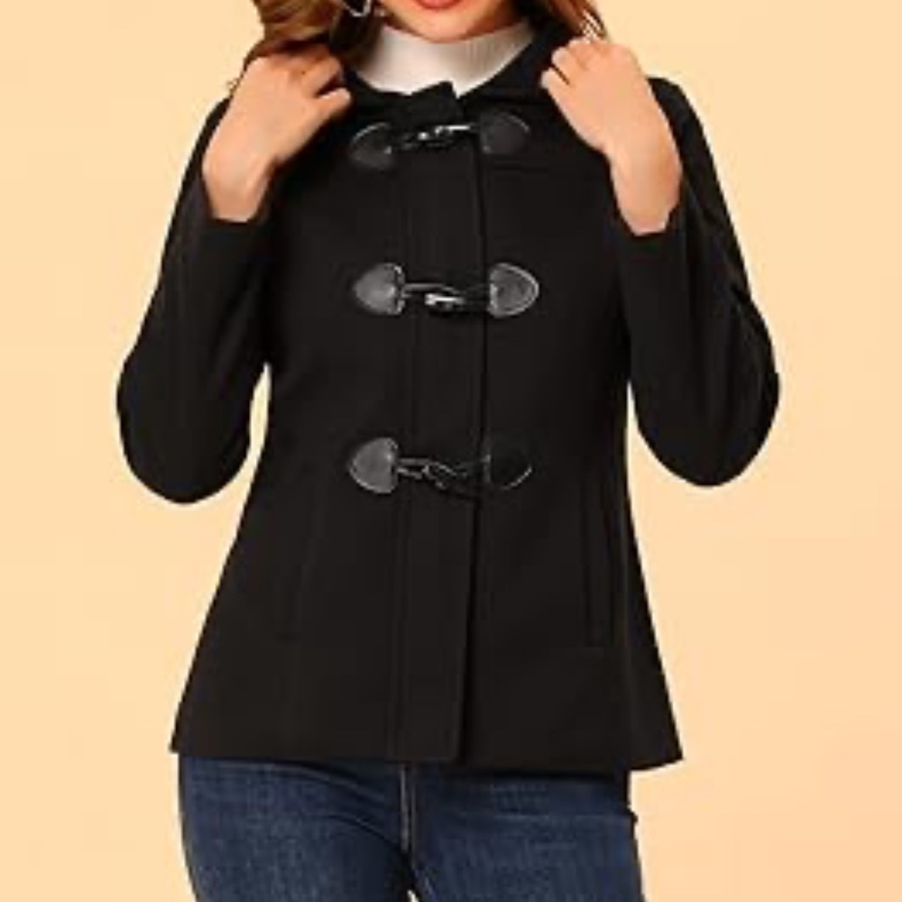 Talbots Wool Jacket Womens Petites Size 10 Italian Fabric Toggle Classic Winter